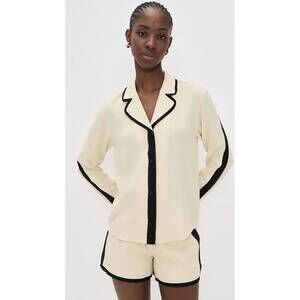 NEW THE GARMENT rafaelle pajama shorts in banana milk